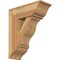 Ekena Millwork Funston Traditional Rough Sawn Bracket w/ Offset Brace, Western Red Cedar, 8"W x 20"D x 24"H BKT0806X20X24FST01RWR - alternate 1